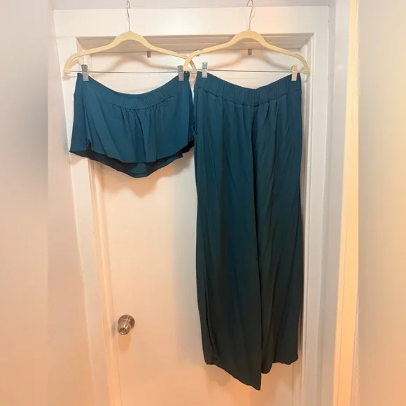 Free People Gia Two piece set- Teal - Picture 4 of 14